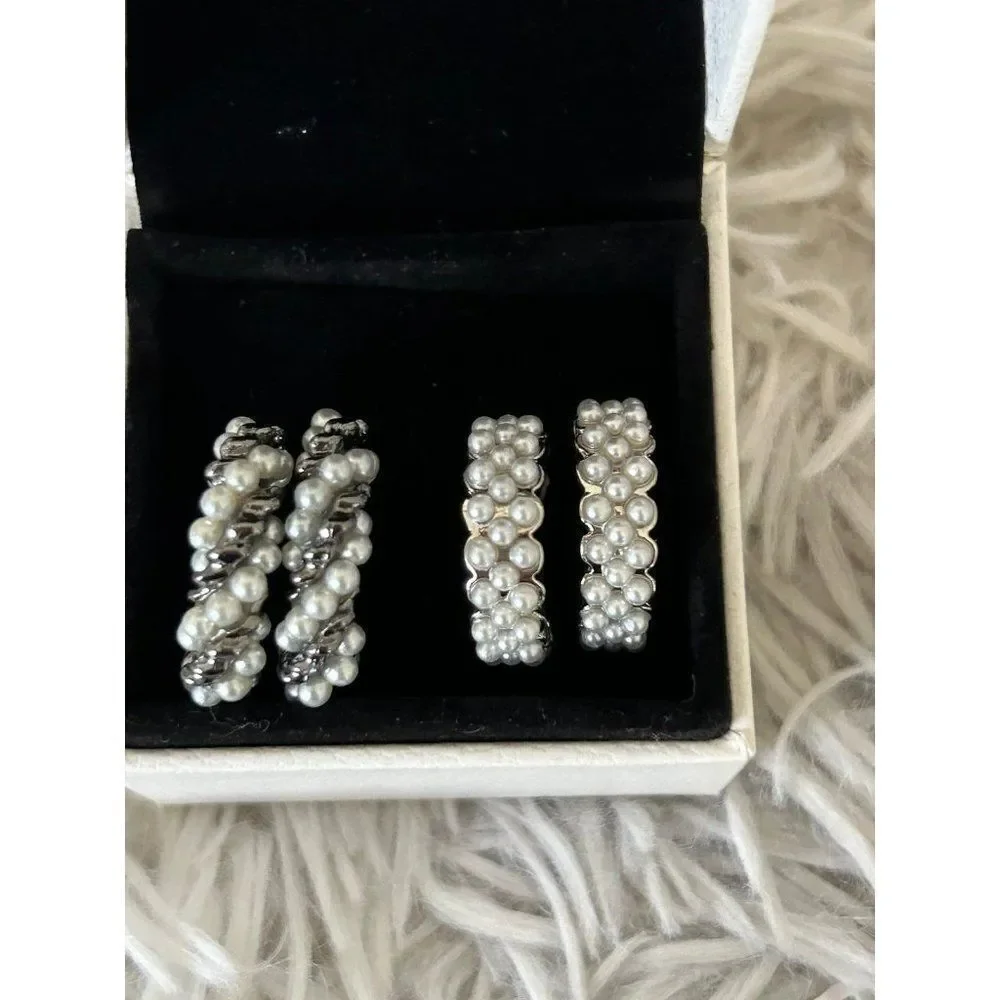 2 Pairs‎ Of Beaded Earrings
